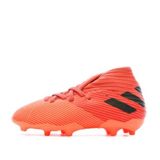 Chaussures de football Orange/Noires Garçon Adidas Nemeziz 19.3 pas cher