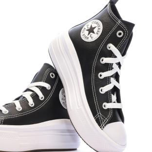 Baskets Noires Fille Converse All Star Move Platform vue 7