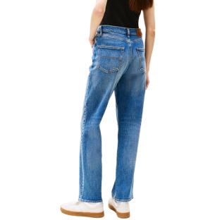 Jeans Droit Bleu Femme Tommy Hilfiger Layla vue 2