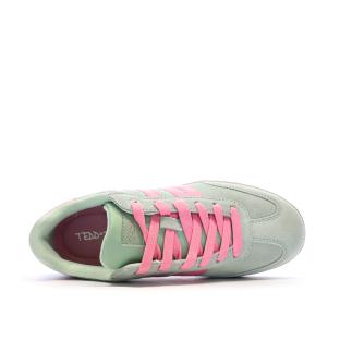 Baskets Vertes/Roses Femme Teddy Smith 120123 vue 4