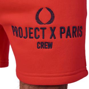 Short Rouge Homme Project X Paris Crew vue 3