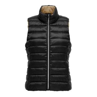 Doudoune Sans Manches Noire/Marron Femme Only Talire pas cher