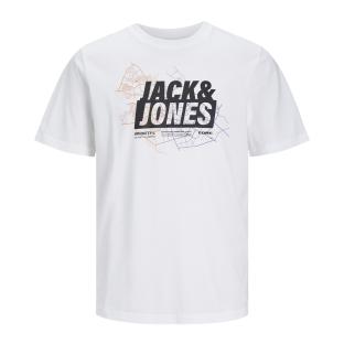 T-shirt Blanc Homme Jack & Jones Agave pas cher