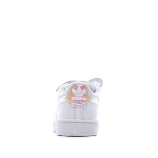Basket Blanches Bébé Adidas SUPERSTAR CF I vue 3