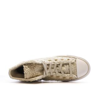 Baskets Beiges Femme Converse Chuck Taylor All Star Lift A05509C vue 4