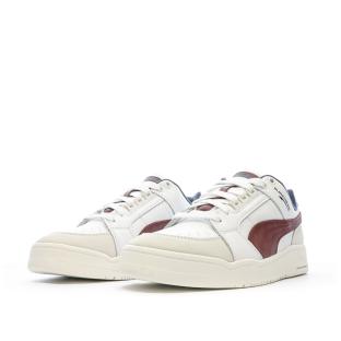 Baskets Blanc/Bordeaux Homme Puma Slipstream Lo Retro vue 6
