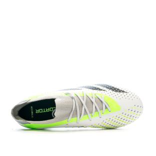 Chaussures de foot Blanc/Vert football Homme Adidas Predator Accuracy.1 L AG vue 4
