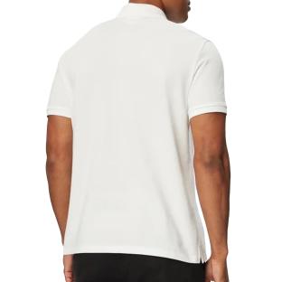 Polo Blanc Homme Calvin Klein Jeans Ss Monogram Piques vue 0
