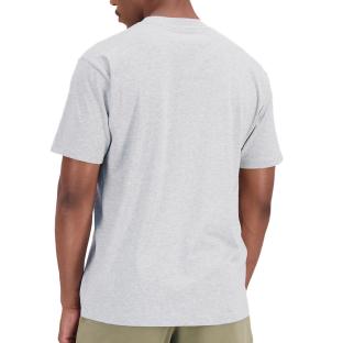 T-shirt Gris Homme New Balance Essentials Stacked vue 2