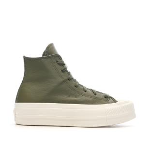 Baskets Kaki Femme Converse Chuck Taylor vue 2