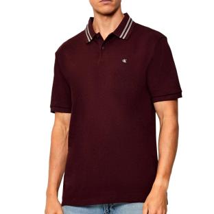 Polo Marron Homme Calvin Klein Jeans Pique pas cher
