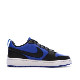 Baskets Bleues/Noires Garçon Nike Court Borough Low vue 2