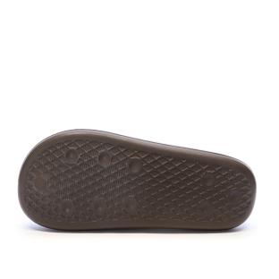 Claquettes Marron Mixte Adidas Adilette Ayoon vue 0