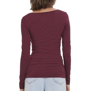 T-shirt Prune Femme Vero Moda Maxi My Ls Soft vue 2