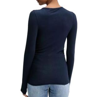 T-shirt Marine Femme Tommy Hilfiger Tjw Slim Ruched vue 0