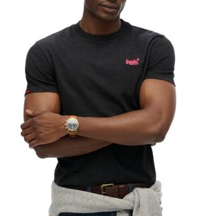 T-shirt Noir Homme Superdry Vintage LogoR6Ts pas cher