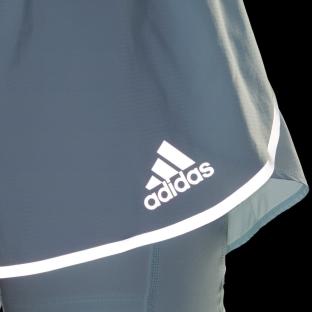 Short de Running Bleu clair Femme Adidas Adizero vue 4