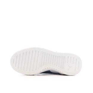 Baskets Blanches/Bleu Garçon Puma Block vue 5