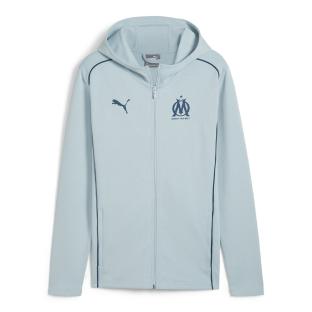 OM Veste de Survêtement Bleu Clair Homme Puma 24/25 pas cher