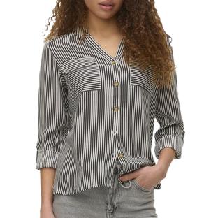Chemise Chocolat/Blanc Femme Vero Moda Bumpy vue 0