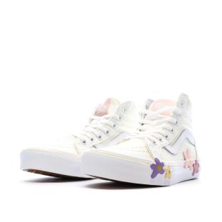 Baskets Beiges Fille Vans Flower vue 6