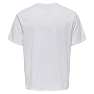 T-shirt Blanc Homme Only & Sons Chinois vue 2