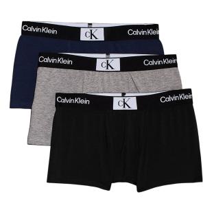 x3 Boxers Noir/Gris Garçon Calvin Klein Jeans Trunk pas cher