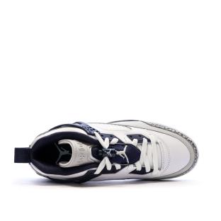 Baskets Blanc/Marine Homme Nike Jordan Spizike Low vue 4