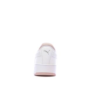 Baskets Blanches/Roses Fille Puma Carinas vue 3