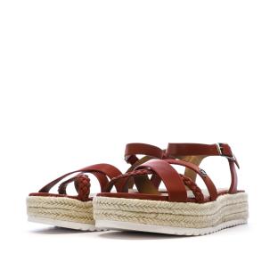 Sandales Rouge Femme Chattawak Summer vue 0