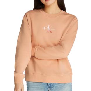 Sweat Orange Femme Calvin Klein Gradient Monologo pas cher