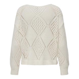 Pull Ecru Femme Only Patricia vue 2