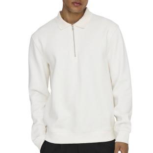 Sweat 1/2 Blanc Homme Only & Sons Abbott pas cher