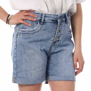 Short Bleu Femme Monday Premium Long Please vue 0