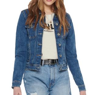 Veste en Jean Bleu Femme Only Tia pas cher