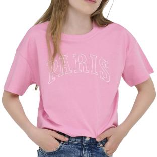 T-Shirt Rose Fille Kids ONLY Kogrexa pas cher