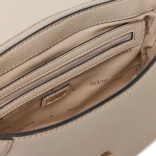 Sac à Bandoulière Écru Femme Guess Fedora vue 3