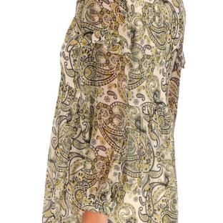 Robe Jaune Paisley Femme Les Tropéziennes Liche vue 2