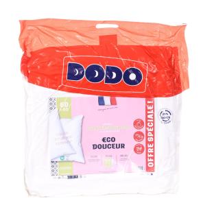 X2 Oreillers Blanc Dodo Oreillers Moelleux 60x60 cm vue 0