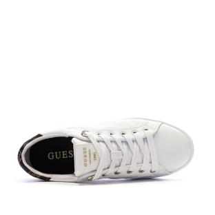 Baskets Blanc/Noir Femme Guess FLJRONFAL12 vue 0