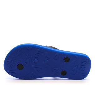 Tongs Bleu/Noir Garçon Quiksilver Java vue 2