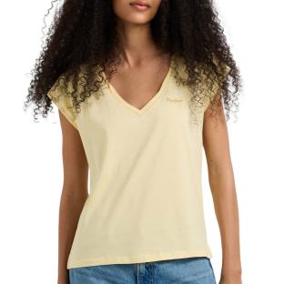 T-Shirt Jaune Femme Pepe jeans Cloe vue 0