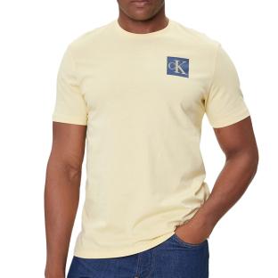 T-Shirt Jaune Homme Calvin Klein Jeans Gradient pas cher