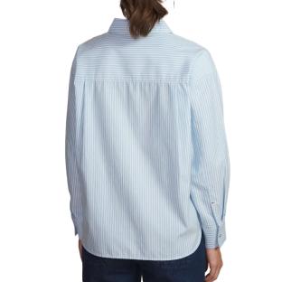 Blaues gestreiftes Damenhemd TBS Oxygene Ansicht 0