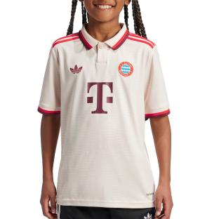 FC Bayern Maillot de football Beige/Rouge Garçon Adidas 24/25 vue 0