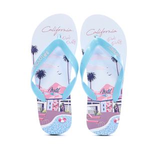 Tongs Bleu/rose Femme Longboard Calasi T1 vue 0