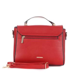 Sac à Bandoulière Rouge Femme Manoukian TARA vue 3