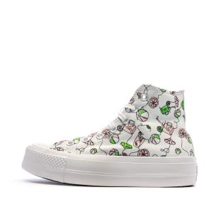 Baskets Blanches/Noires Femme Converse Lemonade vue 0
