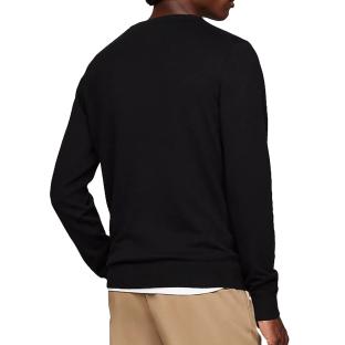 Pull Noir Homme Tommy Hilfiger Pima vue 2
