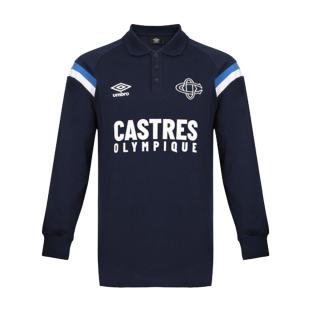Polo Manches Longues Marine Homme Umbro Fan pas cher